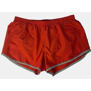 NIKE Womens Dri-Fit‎ Lined Running Shorts - Size M - Red/Orange